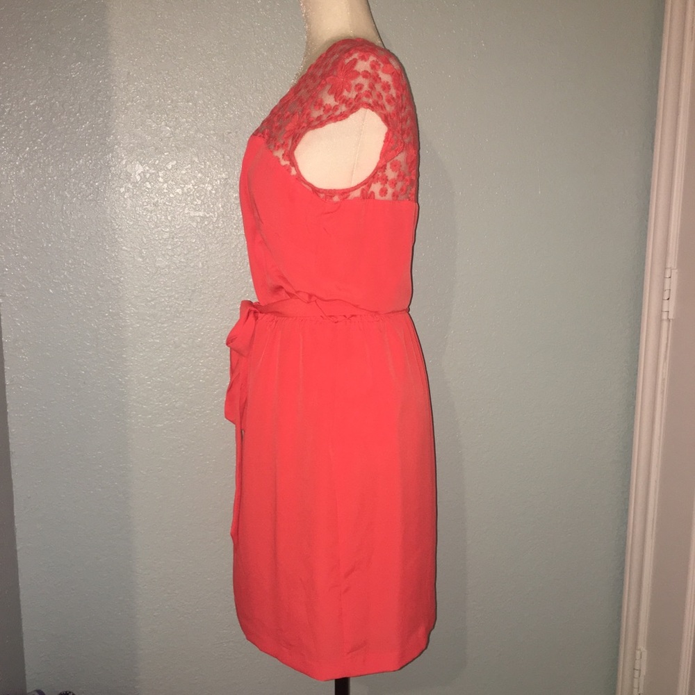 Guess Slip On Embroidered Dress Tie Waist Stretch - Picture 4 of 5
